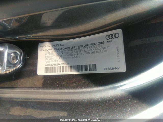 WAUCGAFR2FA023672 Audi S5 Premium Plus