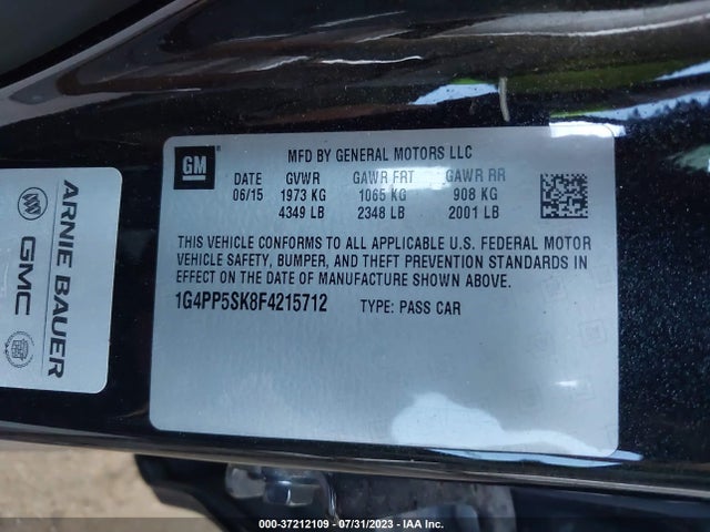 1G4PP5SK8F4215712 Buick Verano