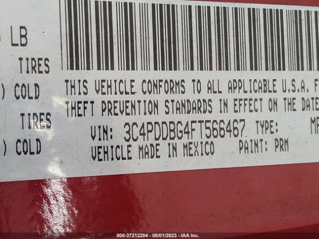 3C4PDDBG4FT566467 Dodge Journey Sxt