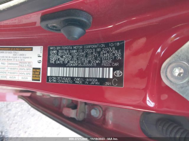 JTDKARFU6J3066878 Toyota Prius Four
