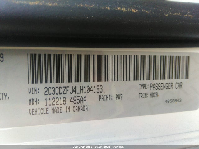 Dodge Challenger R/t Scat Pack 2020 2C3CDZFJ4LH104193 Image 9