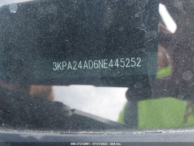 3KPA24AD6NE445252 KIA RIO LX