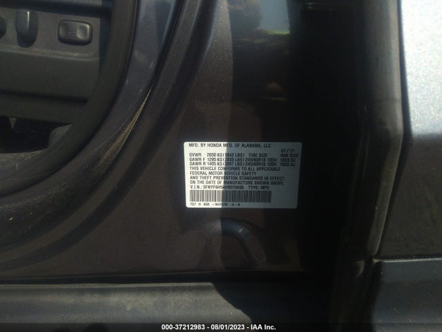 Honda Pilot Ex-l 2017 5FNYF6H54HB015456 Image 15