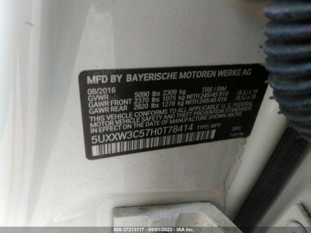 5UXXW3C57H0T78414 BMW X4 Xdrive28i