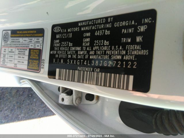 5XXGT4L38JG272122 KIA Optima Lx