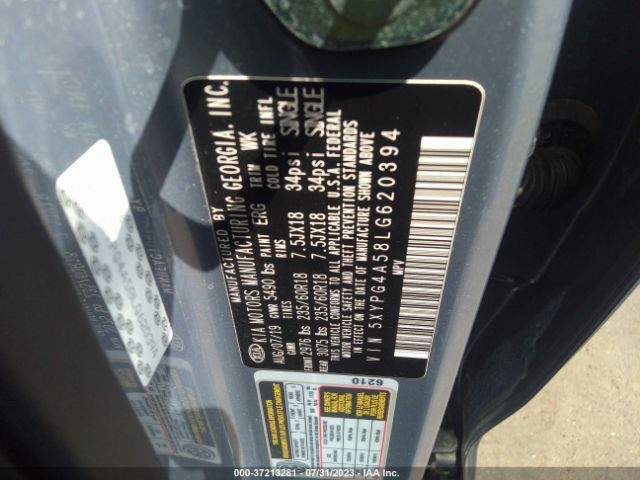 5XYPG4A58LG620394 KIA Sorento Lx V6