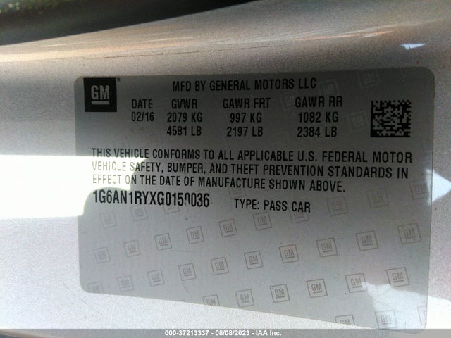 Cadillac ATS-V COUPE 2016 1G6AN1RYXG0150036 Image 15