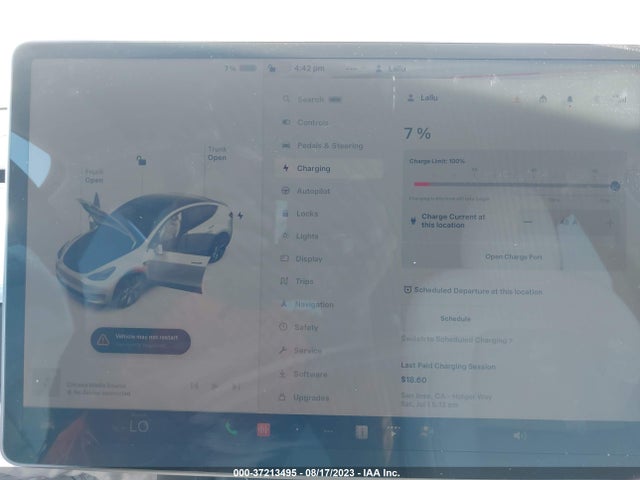 7SAYGDEEXNF558220 Tesla Model Y Long Range