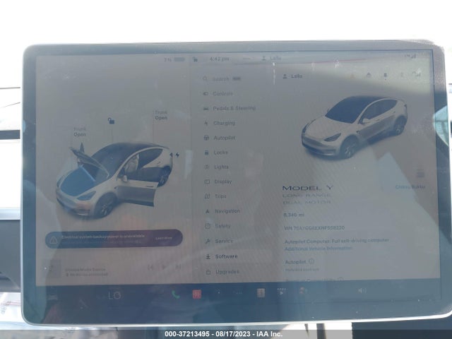 7SAYGDEEXNF558220 Tesla Model Y Long Range