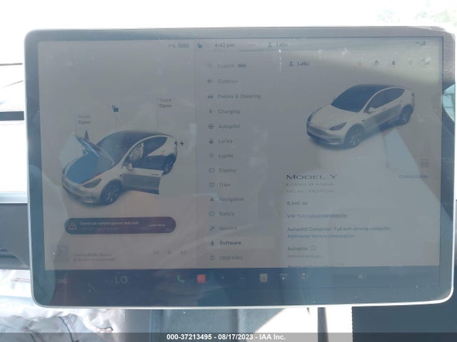 7SAYGDEEXNF558220 Tesla Model Y Long Range