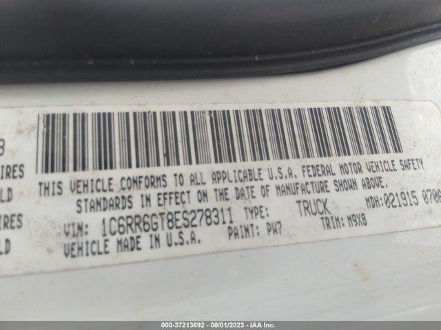 1C6RR6GT8ES278311 RAM 1500 Big Horn