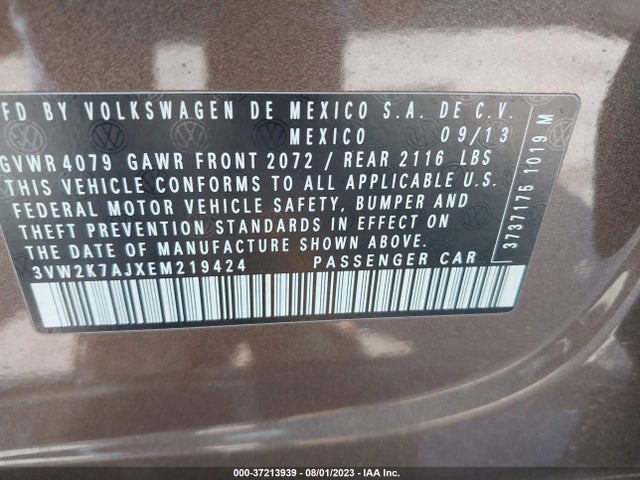 3VW2K7AJXEM219424 Volkswagen Jetta Sedan S