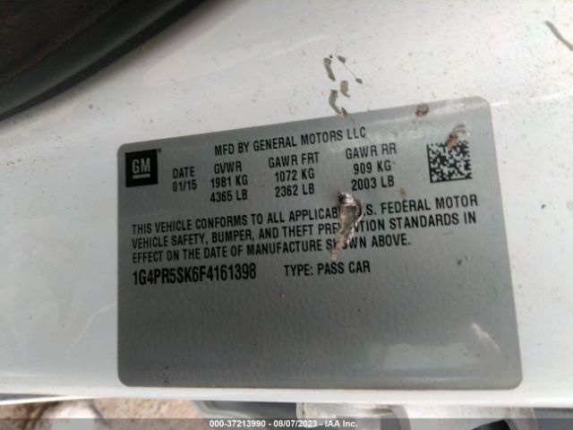 1G4PR5SK6F4161398 Buick Verano Convenience Group