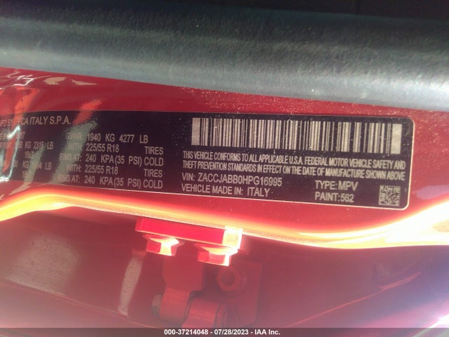 ZACCJABB0HPG16995 Jeep Renegade Altitude