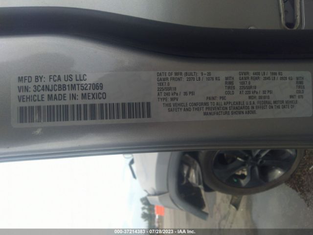 3C4NJCBB1MT527069 Jeep Compass Altitude