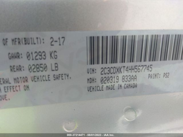2C3CDXKT4HH567745 Dodge Charger Police