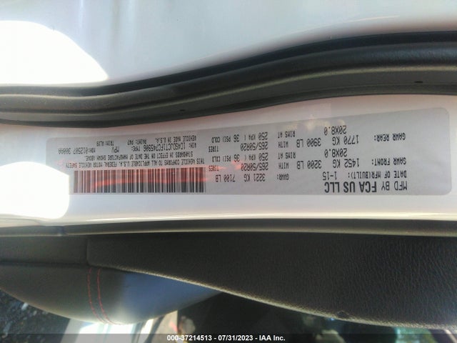2015 DODGE DURANGO R/T VIN: 1C4SDJCT1FC745906