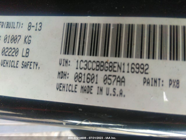 1C3CCBBG8EN116992 Chrysler 200 Touring