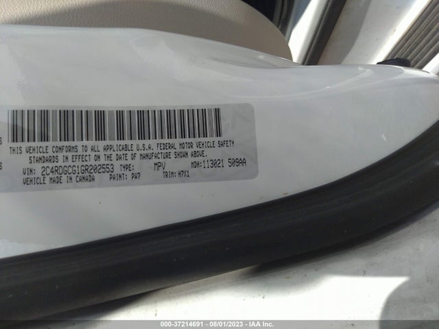 Dodge Grand Caravan Sxt 2016 2C4RDGCG1GR202553 Image 15