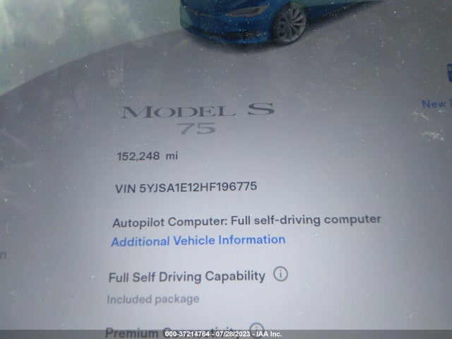 5YJSA1E12HF196775 Tesla Model S 60/75