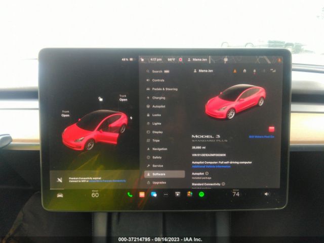 5YJ3E1EA3MF083906 Tesla Model 3 Standard Range Plus