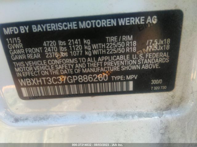 WBXHT3C37GP886260 BMW X1 Xdrive28i