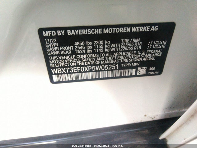 2023 BMW X1, VIN: WBX73EF0XP5W05251