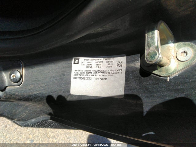 Chevrolet Camaro 1lt 2015 2G1FD1E34F9178783 Image 9
