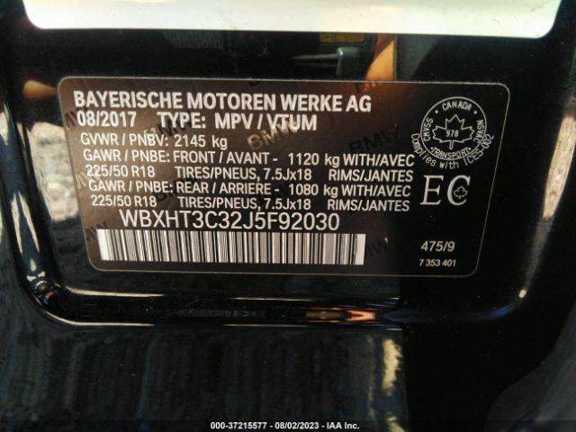 WBXHT3C32J5F92030 BMW X1 Xdrive28i