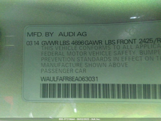 WAULFAFR8EA063031 Audi A5 Premium Plus