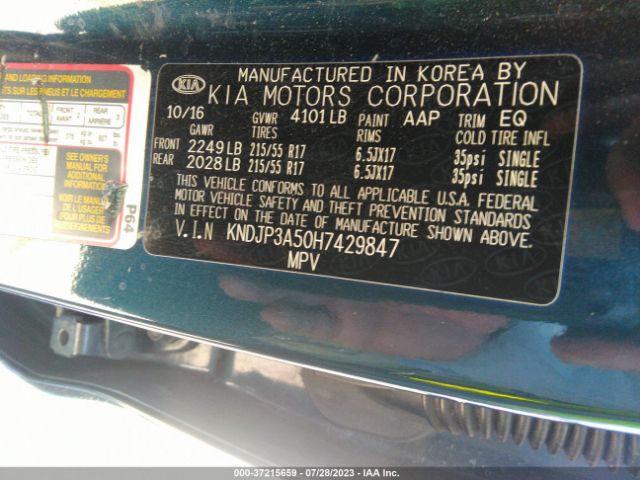 KNDJP3A50H7429847 KIA SOUL +