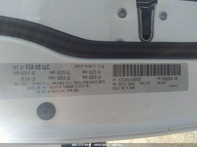 2C3CCAEG1GH282322 Chrysler 300 300c