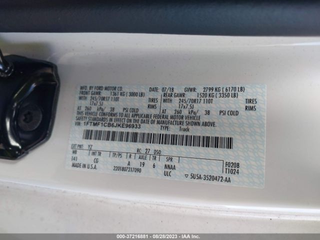 1FTMF1CB6JKE96933 Ford F-150 Xl/xlt