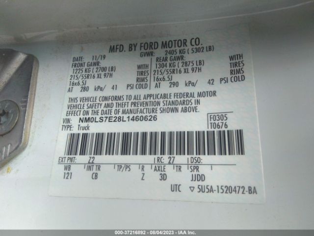 NM0LS7E28L1460626 Ford Transit Connect Van Xl