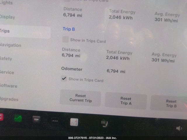 2023 TESLA MODEL Y LONG RANGE VIN: 7SAYGDEE4PA041110