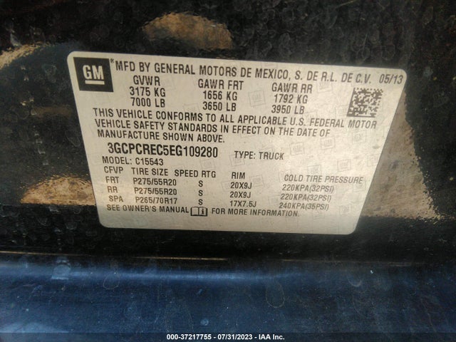 Chevrolet Silverado 1500 Lt 2014 3GCPCREC5EG109280 Image 15