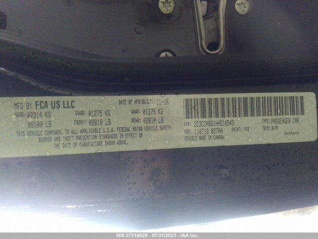 2C3CCABG1HH516545 Chrysler 300 300s