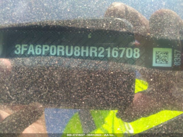 3FA6P0RU8HR216708 Ford FUSION HYBRID