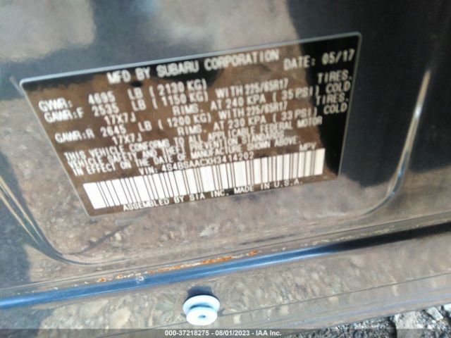 4S4BSAACXH3414202 Subaru Outback
