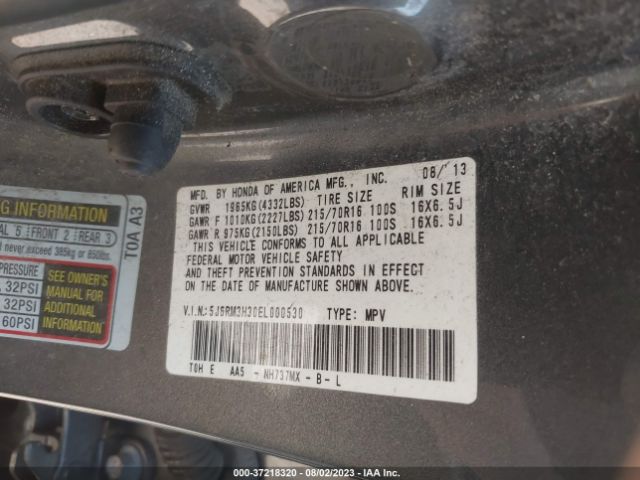 5J6RM3H30EL000530 Honda CR-V LX