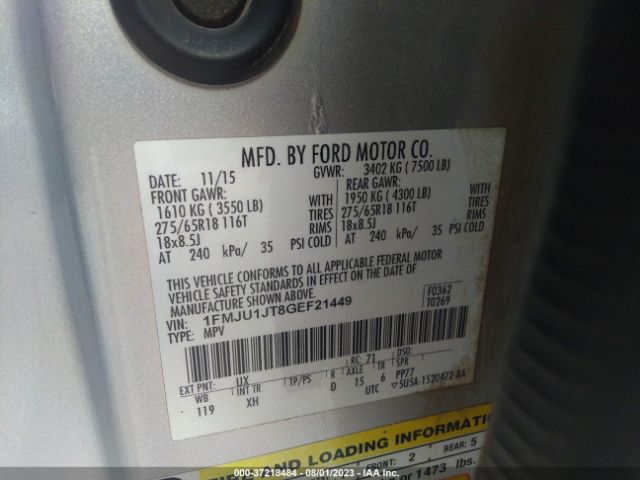 1FMJU1JT8GEF21449 Ford Expedition Xlt/king Ranch