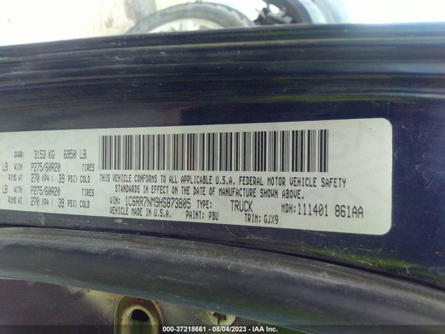 1C6RR7NM9HS873805 RAM 1500 Laramie