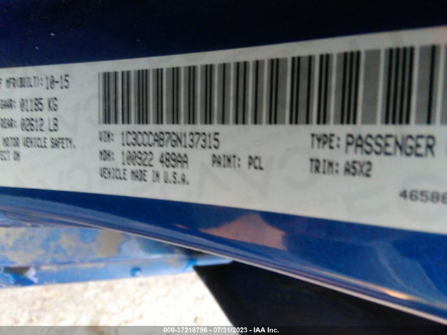 1C3CCCAB7GN137315 Chrysler 200 Limited