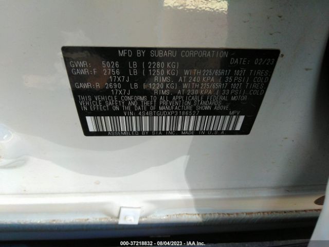 4S4BTGUDXP3186527 Subaru Outback Wilderness