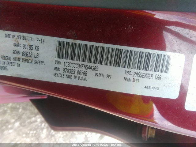 1C3CCCCB4FN544309 Chrysler 200 C