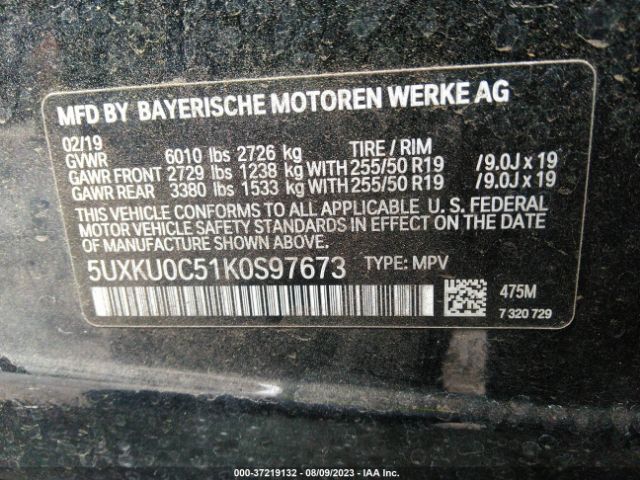 5UXKU0C51K0S97673 BMW X6 Sdrive35i