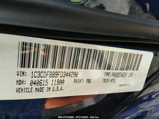 Dodge DART SXT 2015 1C3CDFBB9FD344290 Image 9