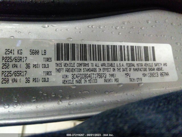 3C4PDDBG4ET175673 Dodge Journey Sxt