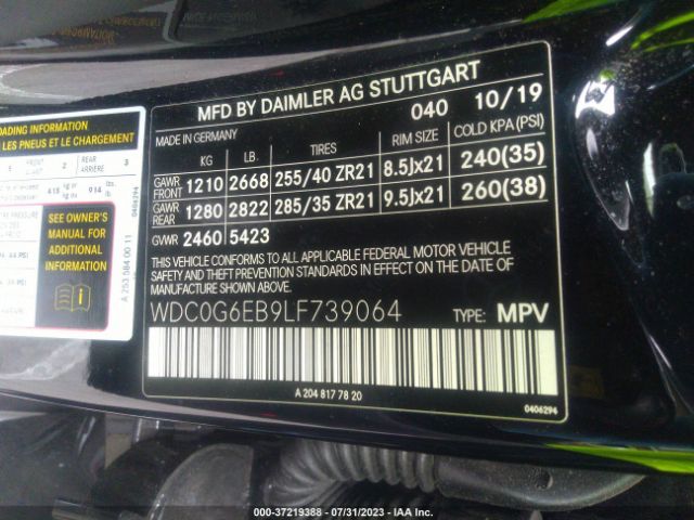 WDC0G6EB9LF739064 Mercedes-Benz Glc Amg Glc 43