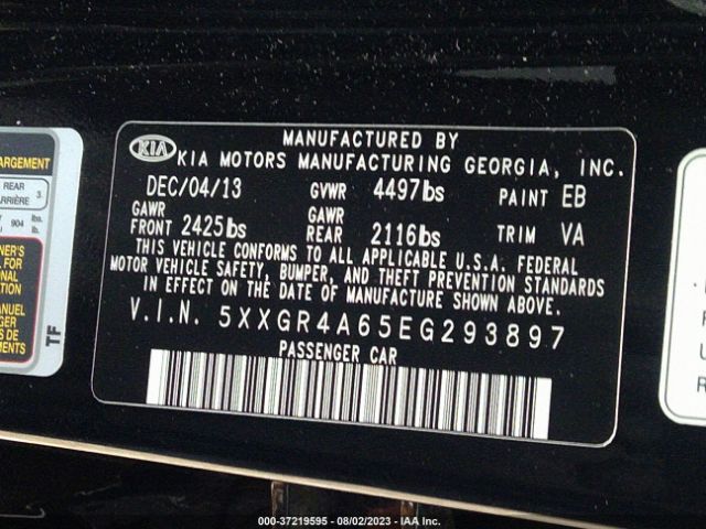 5XXGR4A65EG293897 KIA Optima Sx Turbo